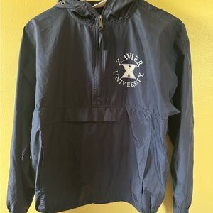 Champion Navy Xavier University Windbreaker Jacket